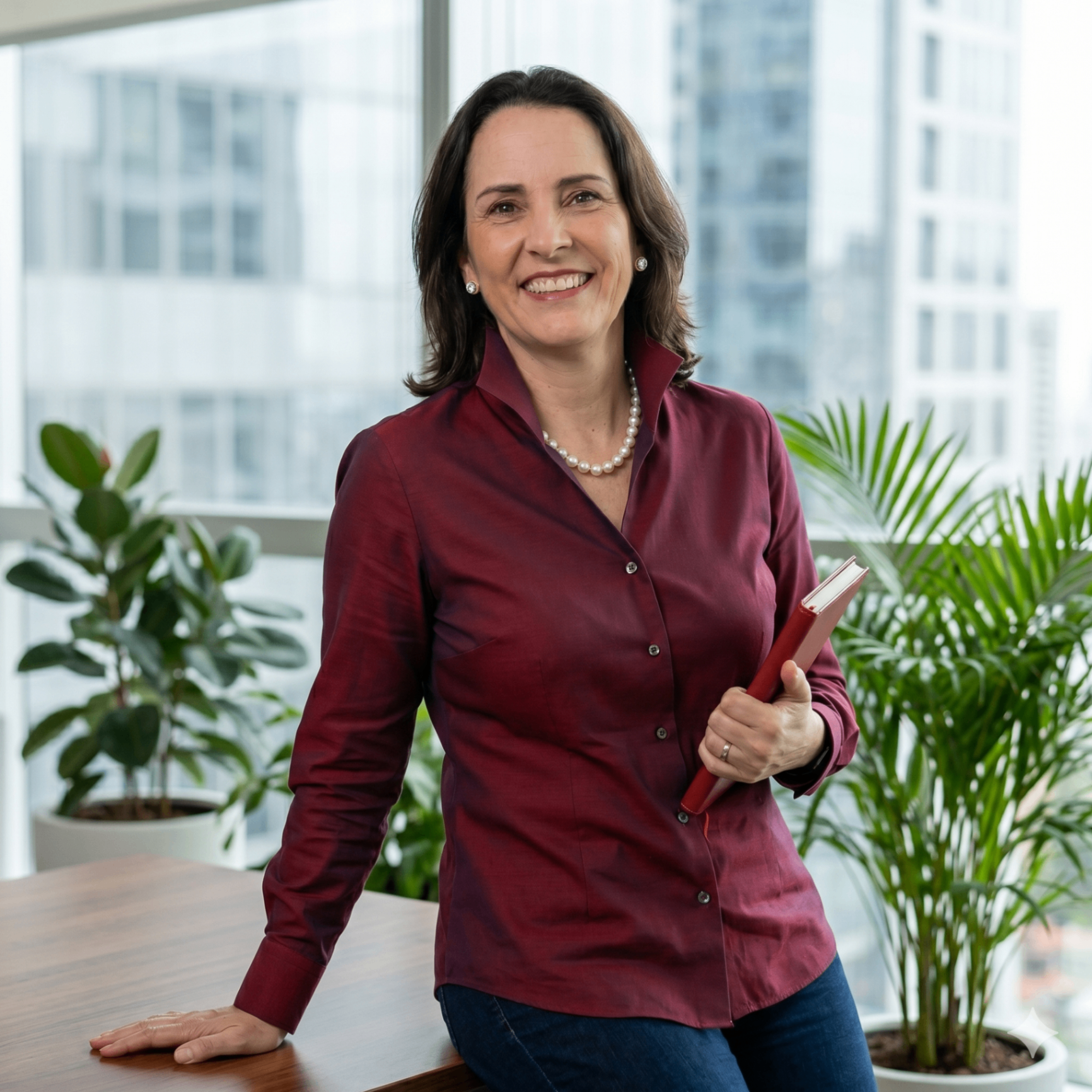 Maria Cândida Amado em ambiente corporativo